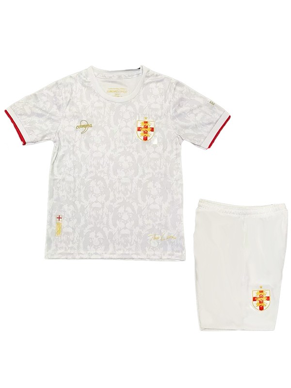 England maillot de football spécial pour enfants, kit de mini-chemise de football blanche pour enfants, uniformes pour jeunes 2024-2025