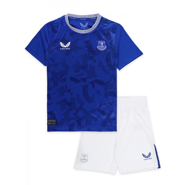 Everton maillot de football pour enfants à domicile kit de football pour enfants premier mini-chemise de football uniformes pour jeunes 2024-2025