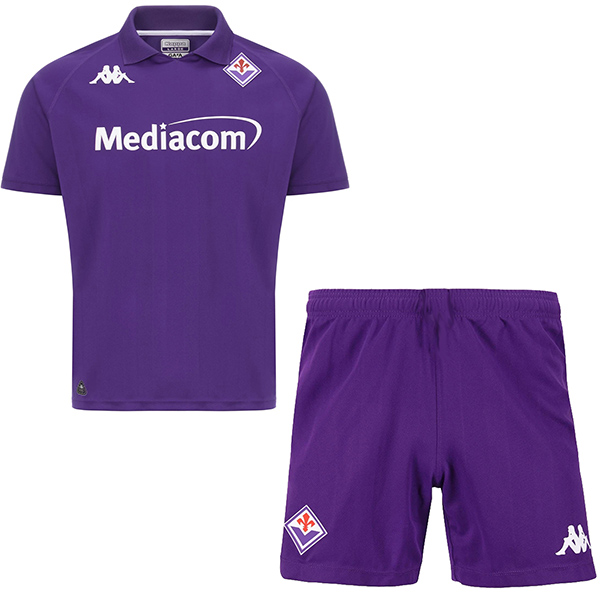 Fiorentina maillot de football pour enfants à domicile maillot de football pour bébé premier mini-chemise de football pour enfants uniformes pour jeunes 2024-2025