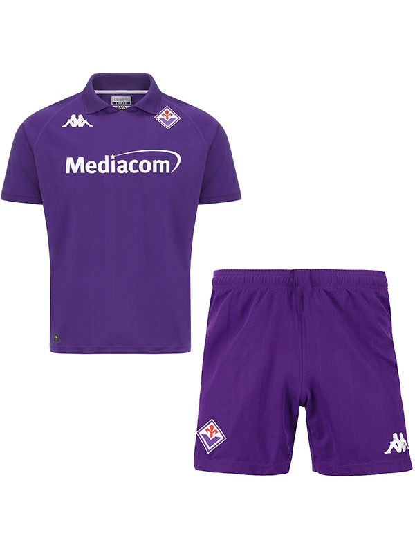 Fiorentina maillot de football pour enfants à domicile maillot de football pour bébé premier mini-chemise de football pour enfants uniformes pour jeunes 2024-2025