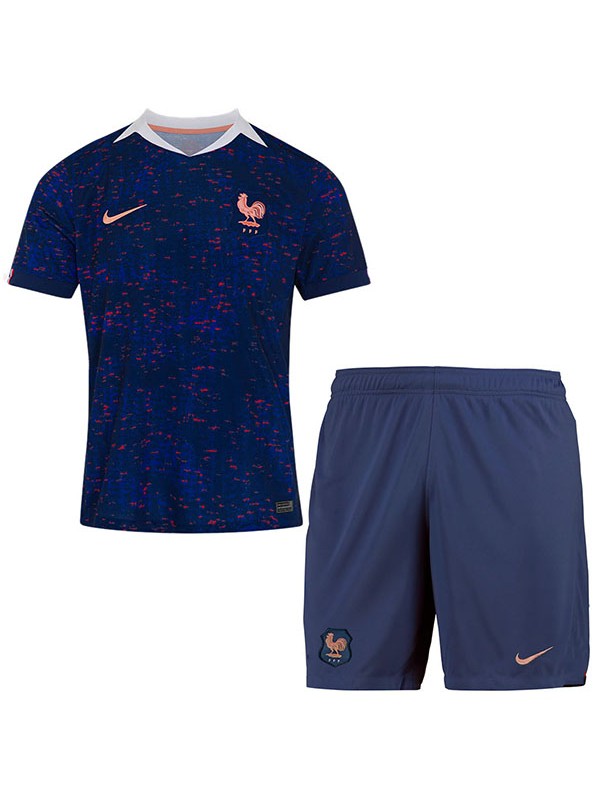 France maillot de football domicile pour enfants kit de football pour enfants premier mini-maillot de football uniformes pour jeunes 2025-2026