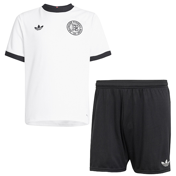Germany maillot de football blanc pour enfants 125e anniversaire mini-maillot de football pour nourrissons uniformes pour jeunes 2025-2026