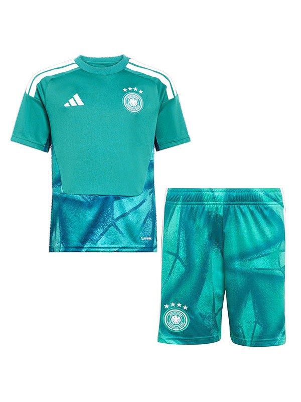 Germany maillot gardien enfant tenue turquoise mini-maillot uniformes jeunes 2026-2027