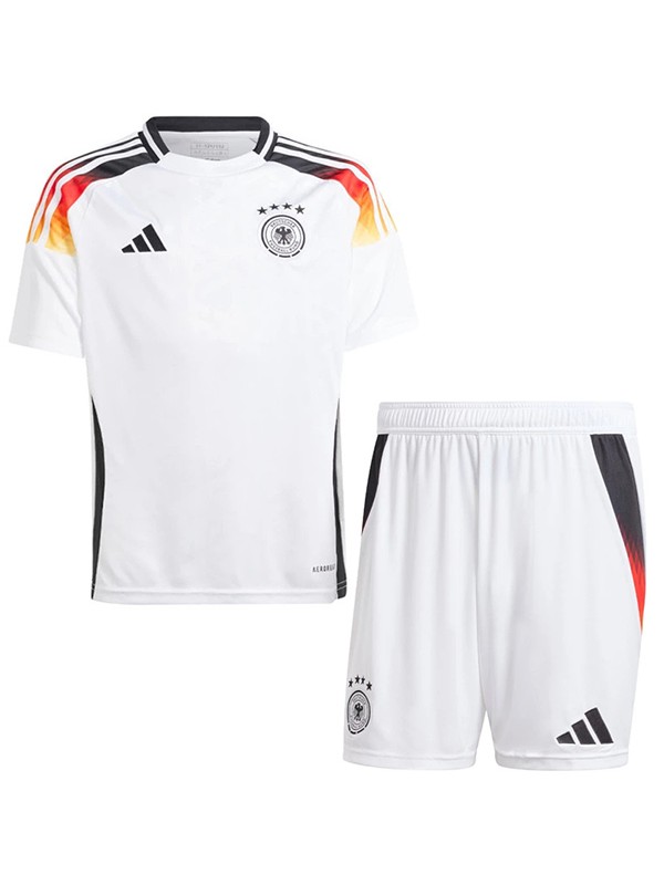 Germany maillot enfant domicile kit de football pour enfants premier mini-maillot de football uniformes pour jeunes coupe Euro 2024