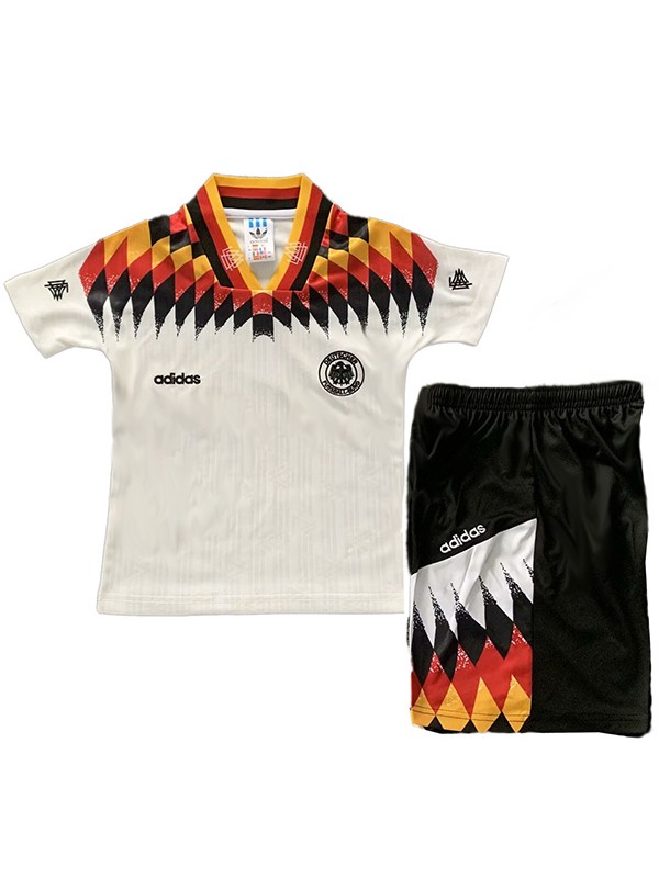 Germany maillot rétro enfant domicile kit de football pour enfants premier mini-chemise de football uniformes pour jeunes 1994