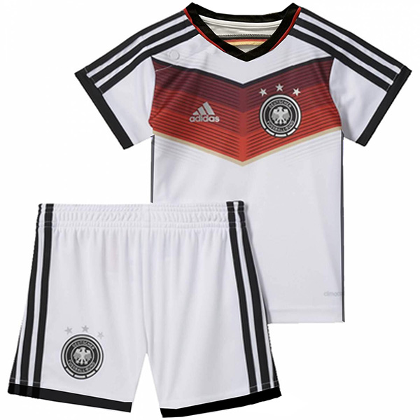 Germany maillot rétro enfant domicile kit de football enfants premier mini-chemise de football uniformes de jeunes 2014-2015