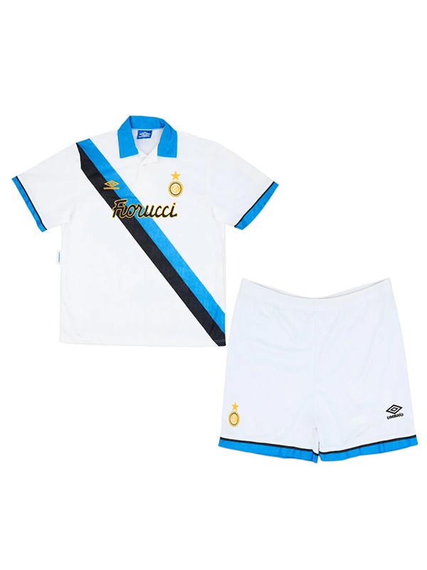 Inter milan maillot rétro extérieur enfant deuxième tenue mini-maillot uniformes jeunes 1994-1995