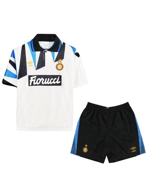 Inter milan maillot rétro extérieur enfants mini-maillot uniformes jeunes 1992-1993