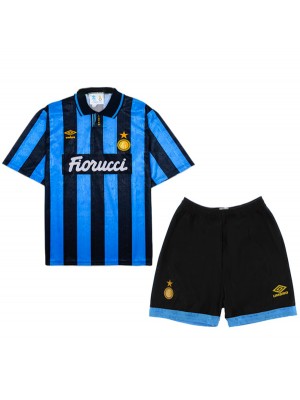 Inter milan tenue domicile enfant maillot rétro mini-maillot uniforme jeune 2004-2005