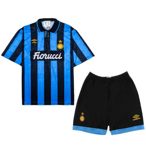 Inter milan tenue domicile enfant maillot rétro mini-maillot uniforme jeune 2004-2005
