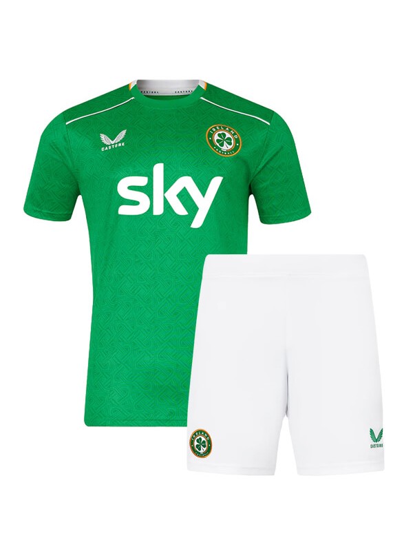 Ireland maillot de football pour enfants à domicile kit de football pour enfants premier maillot de football mini uniformes pour jeunes 2024-2025