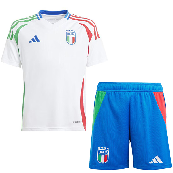 Italy maillot de football pour enfants à l'extérieur kit de football pour enfants deuxième mini-chemise de football uniformes pour jeunes 2024-2025