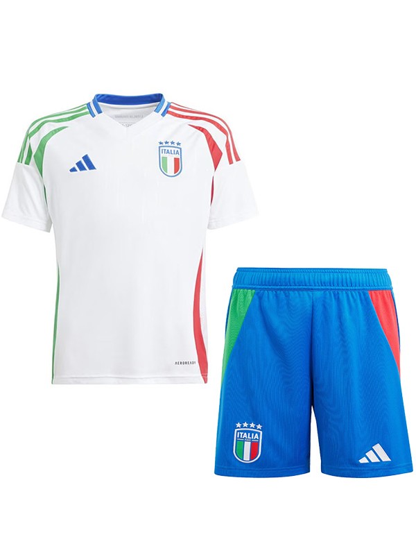 Italy maillot de football pour enfants à l'extérieur kit de football pour enfants deuxième mini-chemise de football uniformes pour jeunes 2024-2025