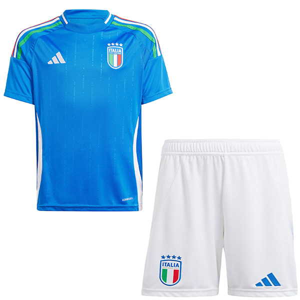 Italy maillot enfant domicile kit de football enfants premier mini-chemise de football uniformes pour jeunes 2024-2025