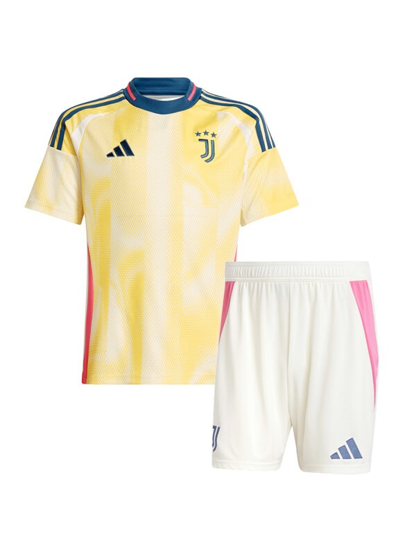 Juventus maillot de football extérieur pour enfants kit de football pour enfants 2ed mini-maillot de football uniformes pour jeunes 2024-2025