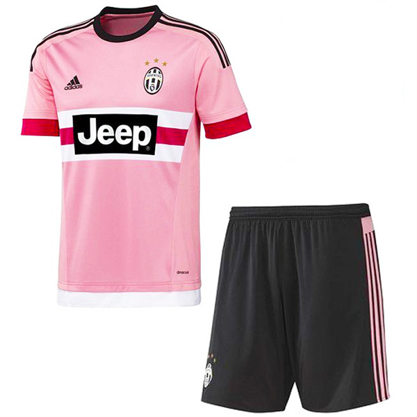 Juventus maillot de football rétro extérieur pour enfants ensemble vintage pour enfants deuxième maillot de football uniformes pour jeunes 2015-2016