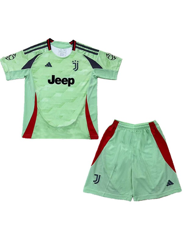 Juventus maillot de football vert pour enfants mini-maillot de football pour enfants uniformes pour jeunes 2025-2026