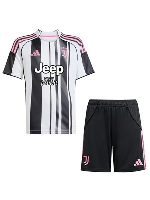 Juventus maillot de football domicile pour enfants kit de football pour enfants premier mini-maillot de football uniformes pour jeunes 2025-2026