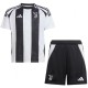 Juventus maillot enfant domicile kit de football enfants premier mini-shirt de football uniformes pour jeunes 2024-2025