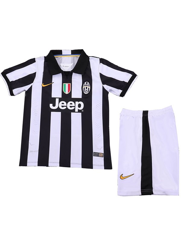 Juventus maillot de football rétro pour enfants tenue de football pour nourrissons mini-maillot vintage pour enfants uniformes pour jeunes 2014-2015