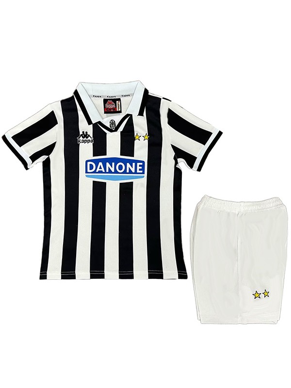 Juventus maillot de football rétro pour enfants première mini-chemise de football vintage uniformes pour jeunes 1994-1995