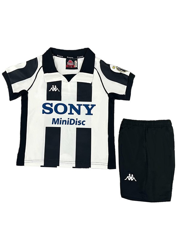 Juventus maillot de football rétro pour enfants première mini-chemise de football vintage uniformes pour jeunes 1997-1998