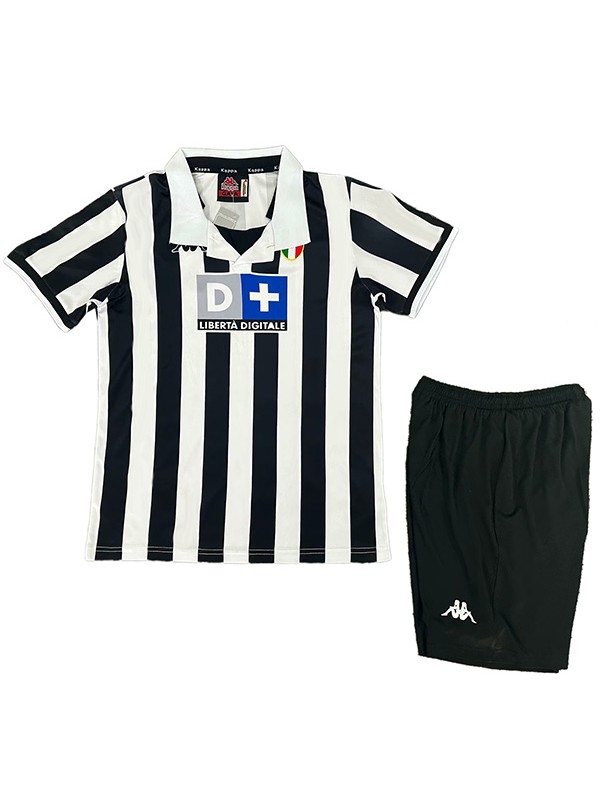 Juventus maillot de football rétro pour enfants première mini-chemise de football vintage uniformes pour jeunes 1998-1999