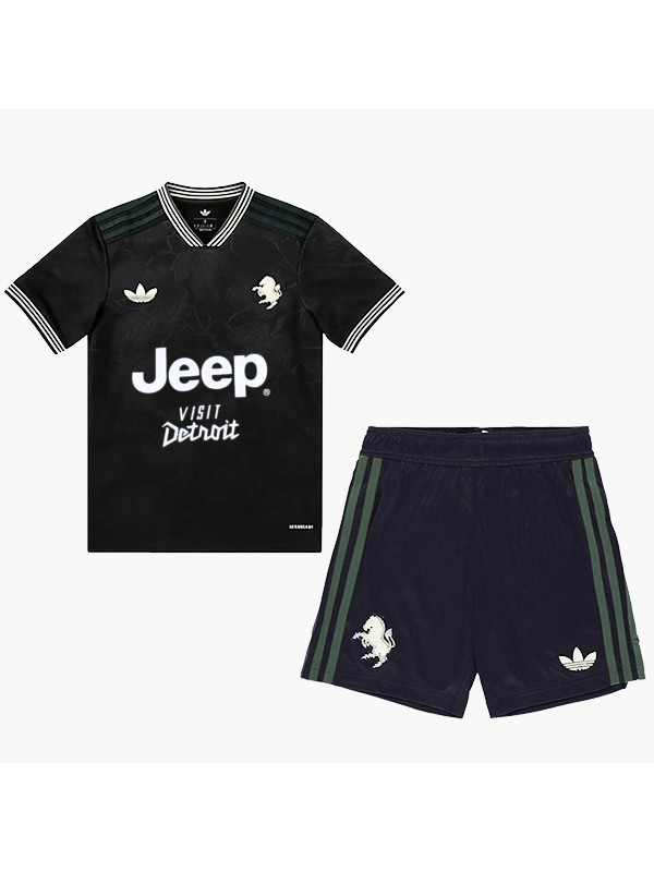 Juventus maillot de football pour enfants troisième maillot de football pour enfants uniformes pour jeunes 2025-2026