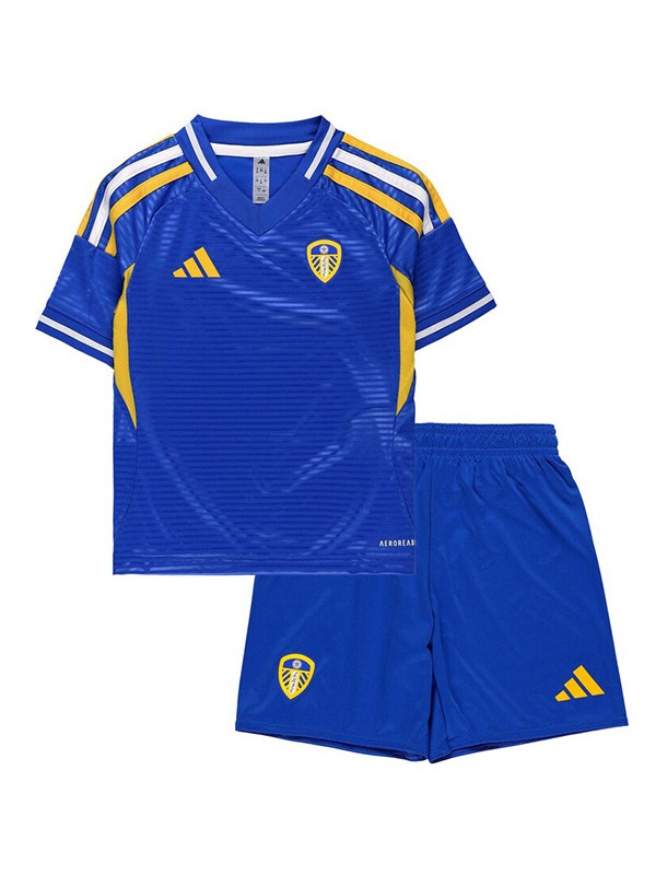 Leeds United maillot extérieur enfant kit de football pour nourrisson deuxième maillot de football pour enfants uniformes pour jeunes 2025-2026
