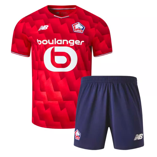 Lille maillot de football domicile pour enfants kit de football pour enfants premier mini-maillot de football uniformes pour jeunes 2025-2026