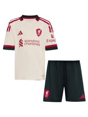 Liverpool extérieur maillot de football pour enfants kit de football pour enfants deuxième mini-chemise de football uniformes pour jeunes 2025-2026