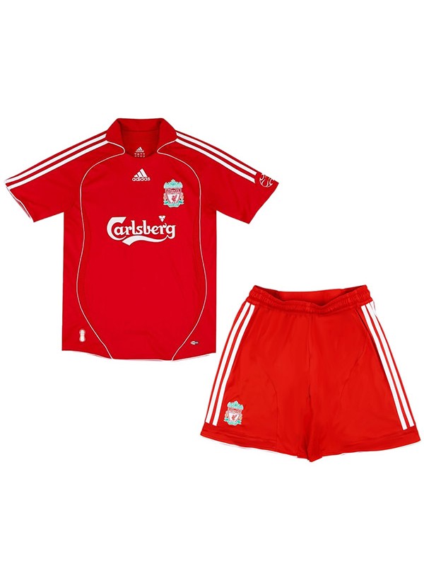 Liverpool maillot rétro domicile pour enfants mini-maillot uniforme jeunesse 2006-2008