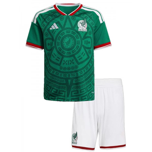 Mexico maillot domicile enfant mini uniformes jeunes coupe monde 2026