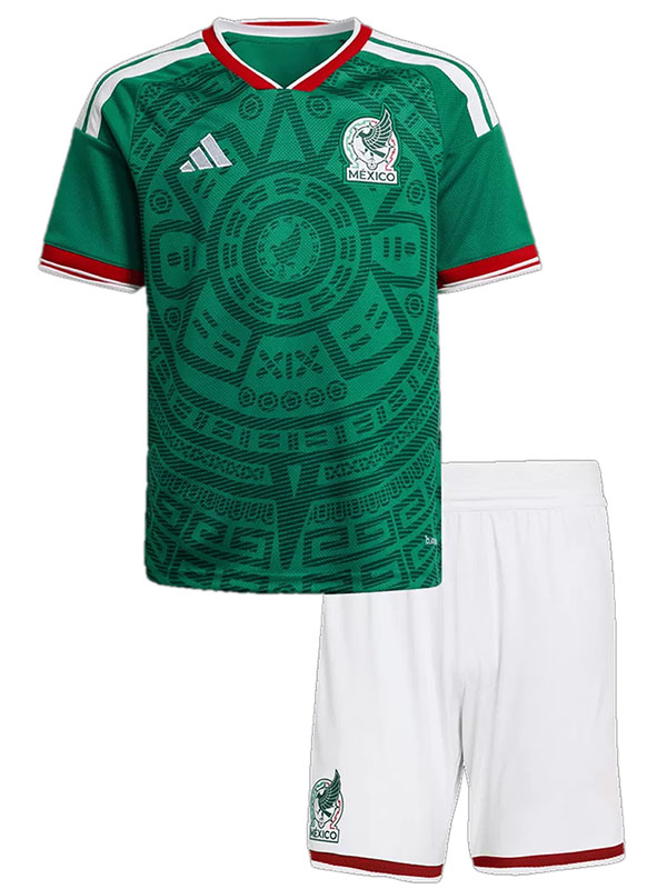 Mexico maillot domicile enfant mini uniformes jeunes coupe monde 2026