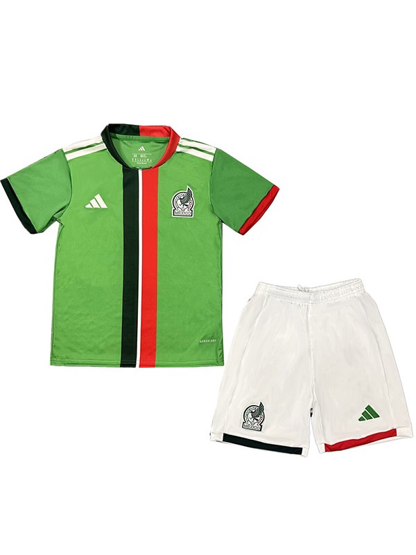 Mexico maillot de football pour enfants kit pour nourrissons premier mini-maillot de football pour enfants uniformes pour jeunes 2025-2026