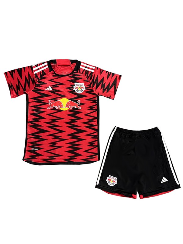 New York Red Bulls domicile maillot de football pour enfants kit de football pour enfants premier mini-chemise de football uniformes pour jeunes 2024-2025