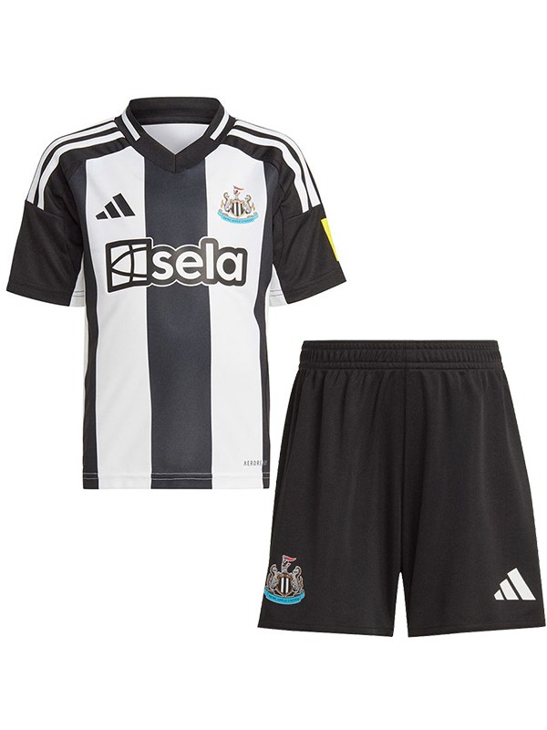 Newcastle united maillot de football pour enfants à domicile maillot de football pour bébé premier mini-chemise de football pour enfants uniformes pour jeunes 2024-2025