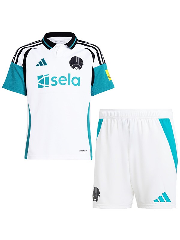 Newcastle united troisième kit pour enfants maillot de football pour bébé enfants 3ème mini-chemise de football uniformes pour jeunes 2024-2025