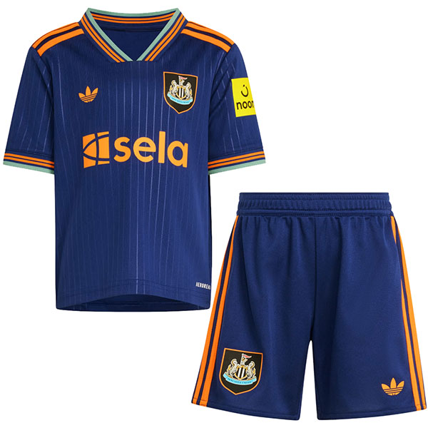 Newcastle united troisième kit pour enfants maillot de football pour bébé enfants 3ème mini-chemise de football uniformes pour jeunes 2025-2026