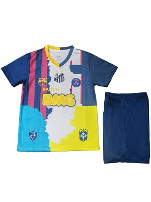 Neymar Jr maillot de football édition spéciale anniversaire pour enfants Santos PSG kit de football pour enfants mini-maillot de football de Barcelone uniformes pour jeunes 2025-2026