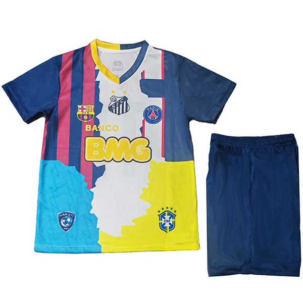 Neymar Jr maillot de football édition spéciale anniversaire pour enfants Santos PSG kit de football pour enfants mini-maillot de football de Barcelone uniformes pour jeunes 2025-2026