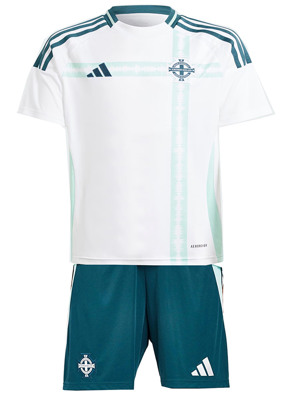 Northern Ireland maillot de football pour enfants kit de football pour enfants deuxième maillot de football mini uniformes pour jeunes coupe d'euro 2024 