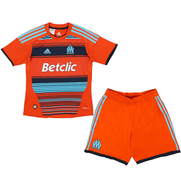 Olympique de marseille maillot rétro extérieur pour enfants mini-maillot uniforme jeunesse 2011-2012