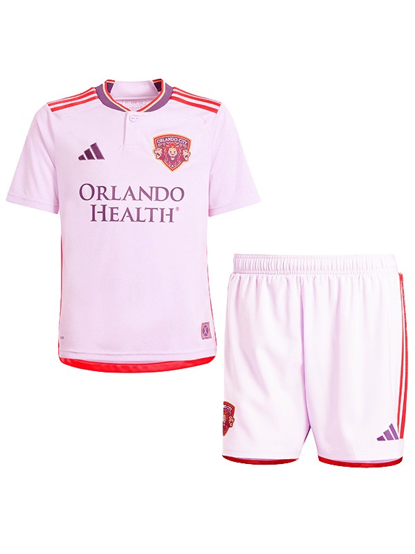 Orlando City maillot de football pour enfants kit de football pour enfants deuxième maillot de football mini uniformes pour jeunes 2024-2025