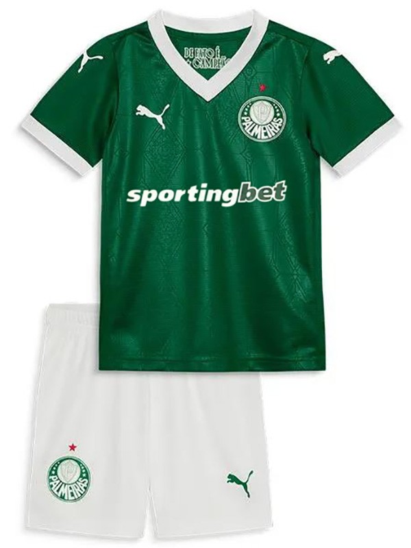 Palmeiras maillot de football domicile pour enfants kit de football pour enfants premier mini-maillot de football uniformes pour jeunes 2025-2026