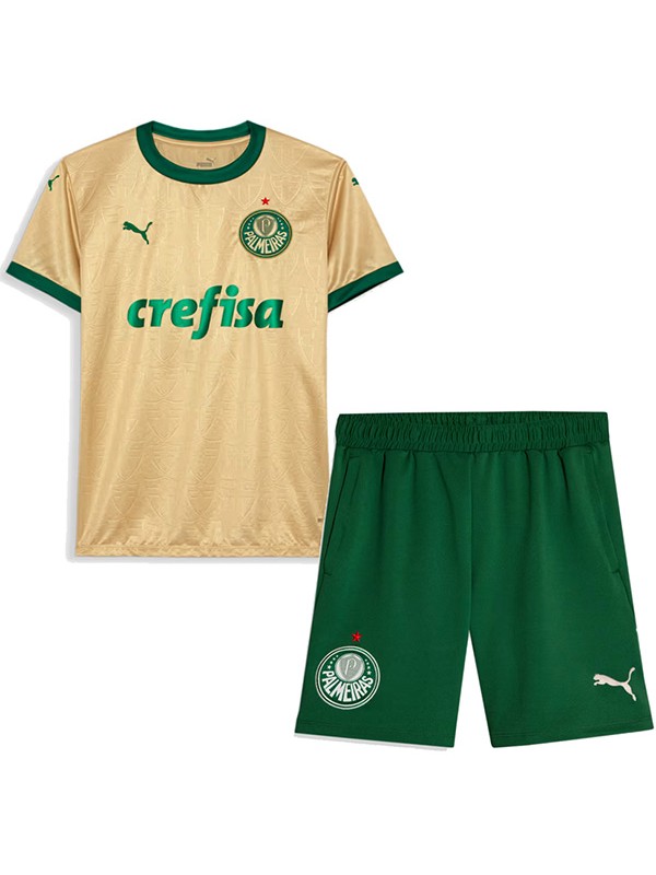 Palmeiras troisième maillot de football pour enfants kit enfants 3ème mini maillot de football uniformes pour jeunes 2024-2025