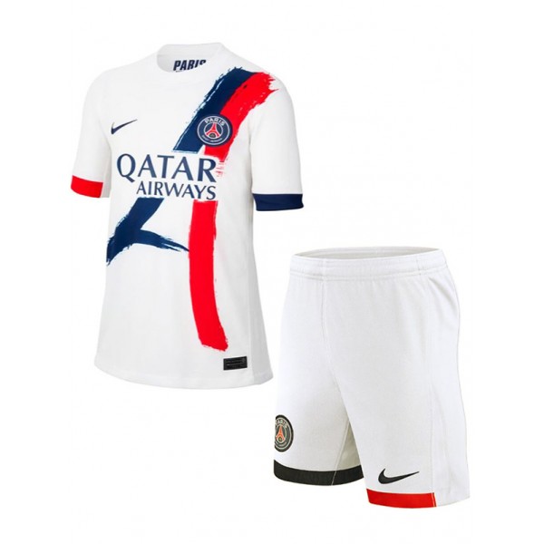 Paris saint germain maillot de football pour enfants à l'extérieur maillot de football pour bébé deuxième mini-chemise de football pour enfants uniformes pour jeunes 2024-2025