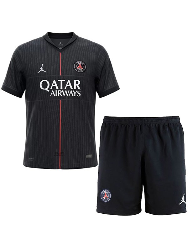 Paris saint-germain quatrième tenue football enfants maillots mini pour jeunes uniformes 2025-2026