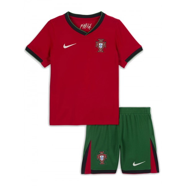 Portugal maillot enfant domicile kit de football enfants premier mini-chemise de football uniformes pour jeunes 2024-2025