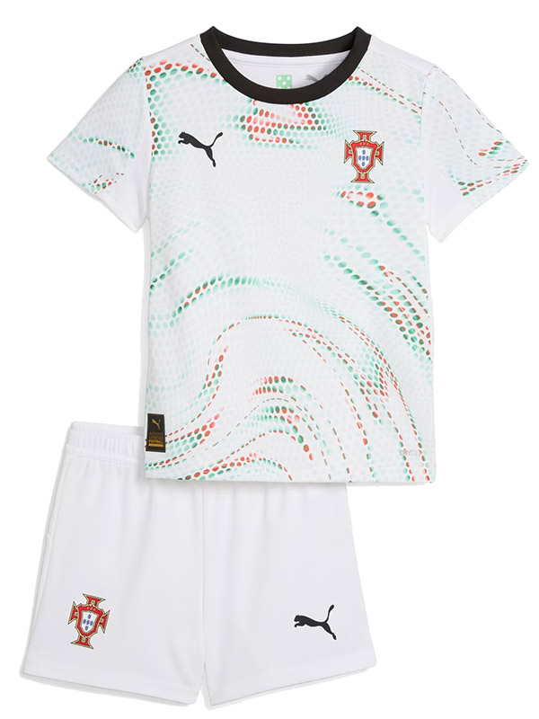 Portugal maillot de football extérieur pour enfants kit de football pour enfants deuxième mini-maillot de football uniformes pour jeunes 2025-2026